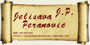 Jelisava Peranović vizit kartica